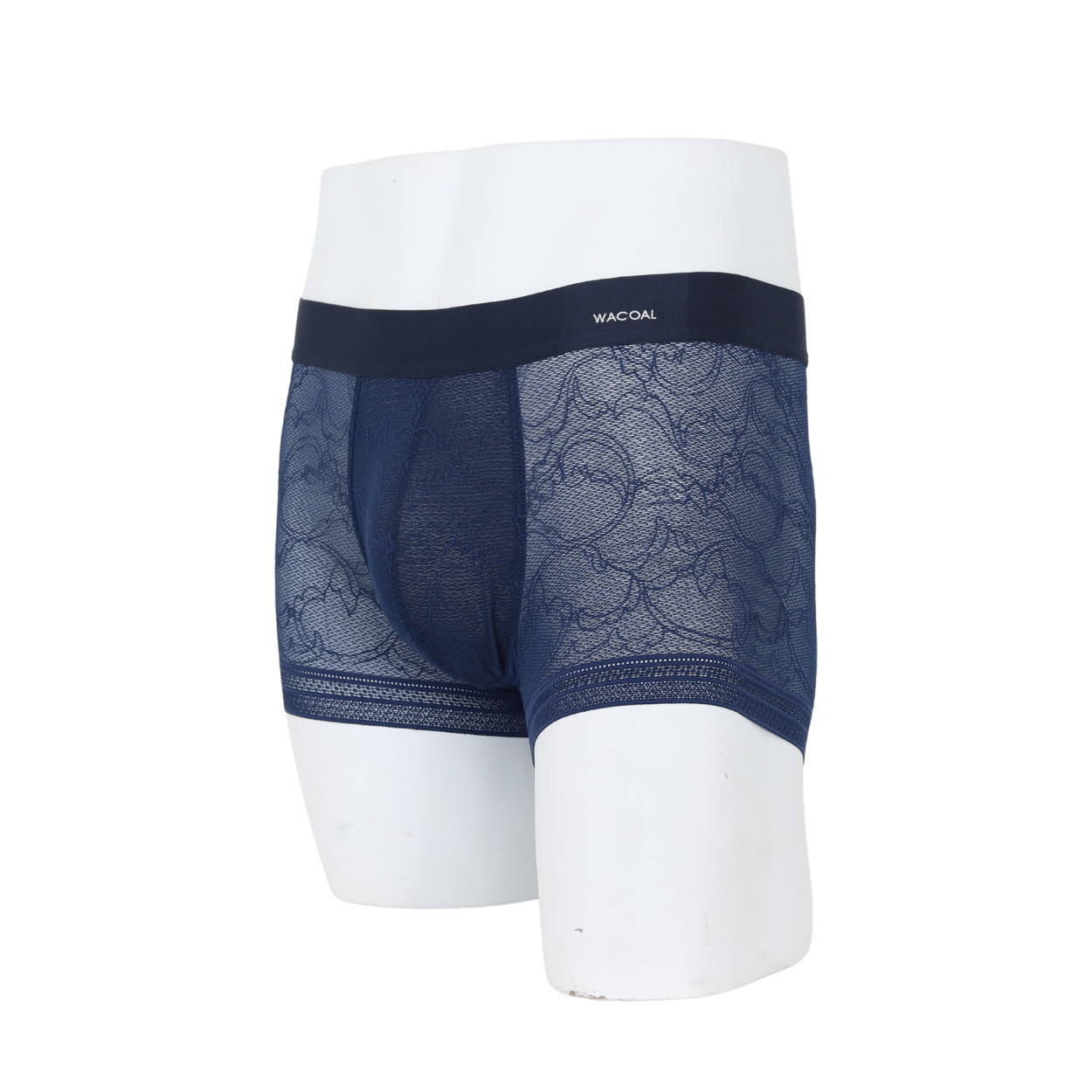 Wacoal Freedom LIMITED กางเกงลูกไม้ชาย(Lace Boxer) รุ่น WXU404 สีน้ำเงิน (NB)