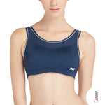 Wacoal exercise bra, Outer to Wear Motion Wear, model WR1501, blue (BU)