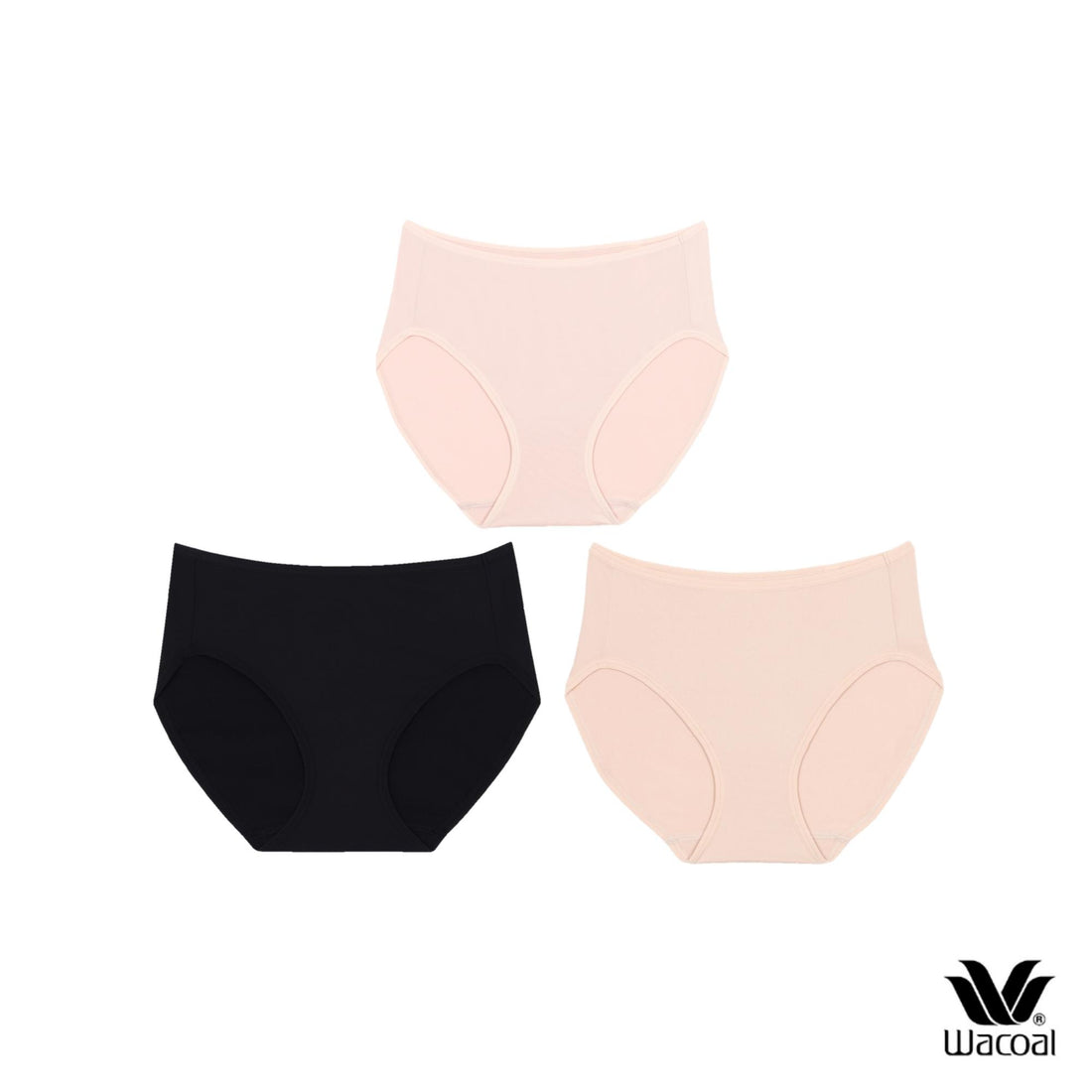Wacoal Half Panty, half-shaped underwear, 1 Set of 3 pieces, model WU3287 (buy 1 set get 1 set free)