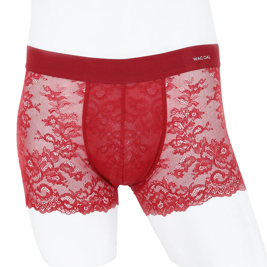 Wacoal Freedom LIMITED UNDERWEAR Men's Underwear Lace (Lace Boxer) Model WX2652 Red (RE)