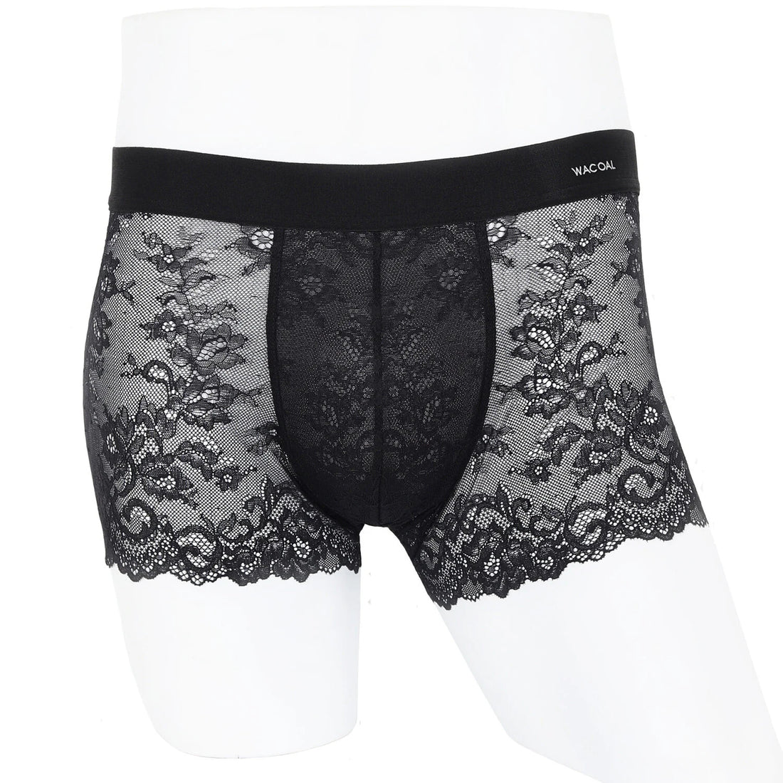 Wacoal Freedom LIMITED UNDERWEAR กางเกงในผู้ชายผ้าลูกไม้ (Lace Boxer ) รุ่น WX2652 สีดำ (BL)