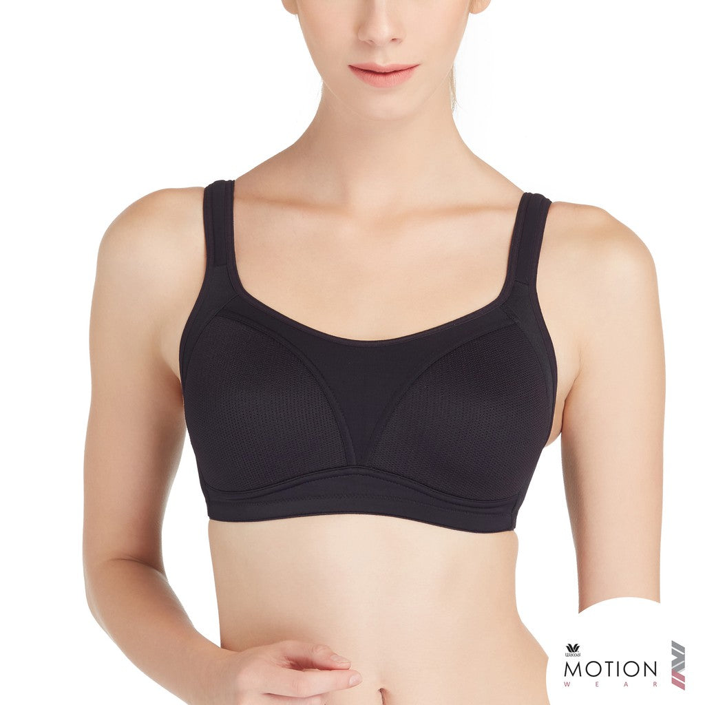 วาโก้บราสำหรับออกกำลังกาย Perfect fit Motion Wear  รุ่น WR1486 สีดำ (BL)