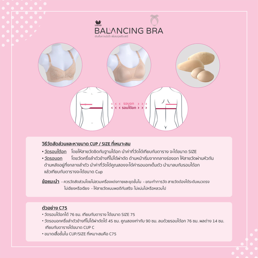 Wacoal Balancing Bra รุ่น WXB511 สีเนื้อ (NN)