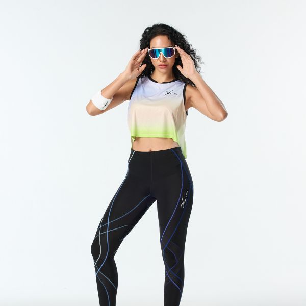 CW-X Outerwear Women เสื้อครอปออกกำลังกาย ผู้หญิง รุ่น IC6188 สี VM