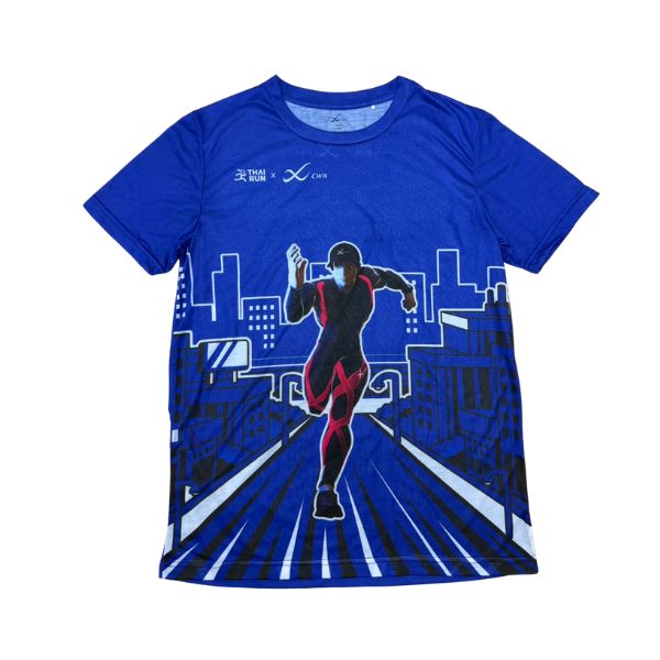 CW-X Outerwear Unisex เสื้อวื่ง Airflow Ultra Light รุ่น IC6294 สีน้ำเงิน (BU)