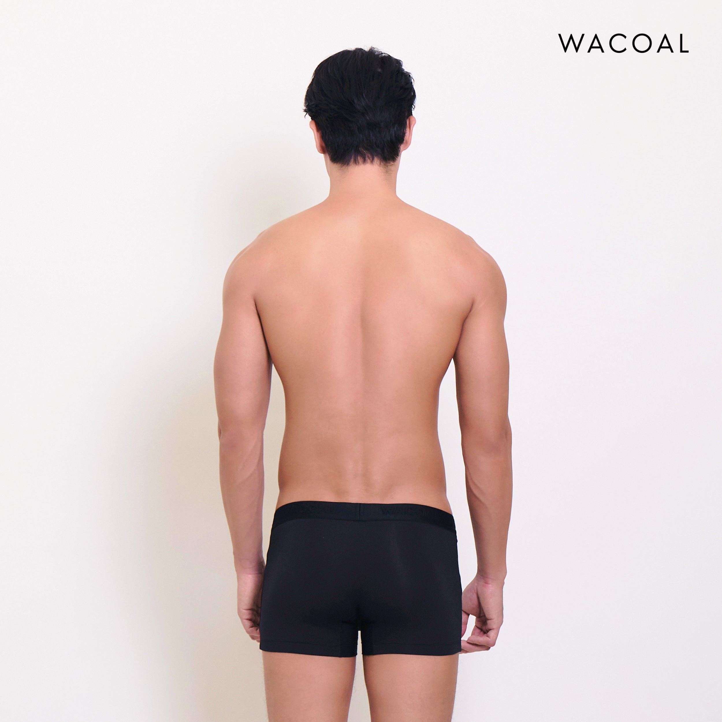 Wacoal กางเกงในผู้ชาย BAMBOO FILAGEN (BOXER) รุ่น WXU407 สีดำ (BL)