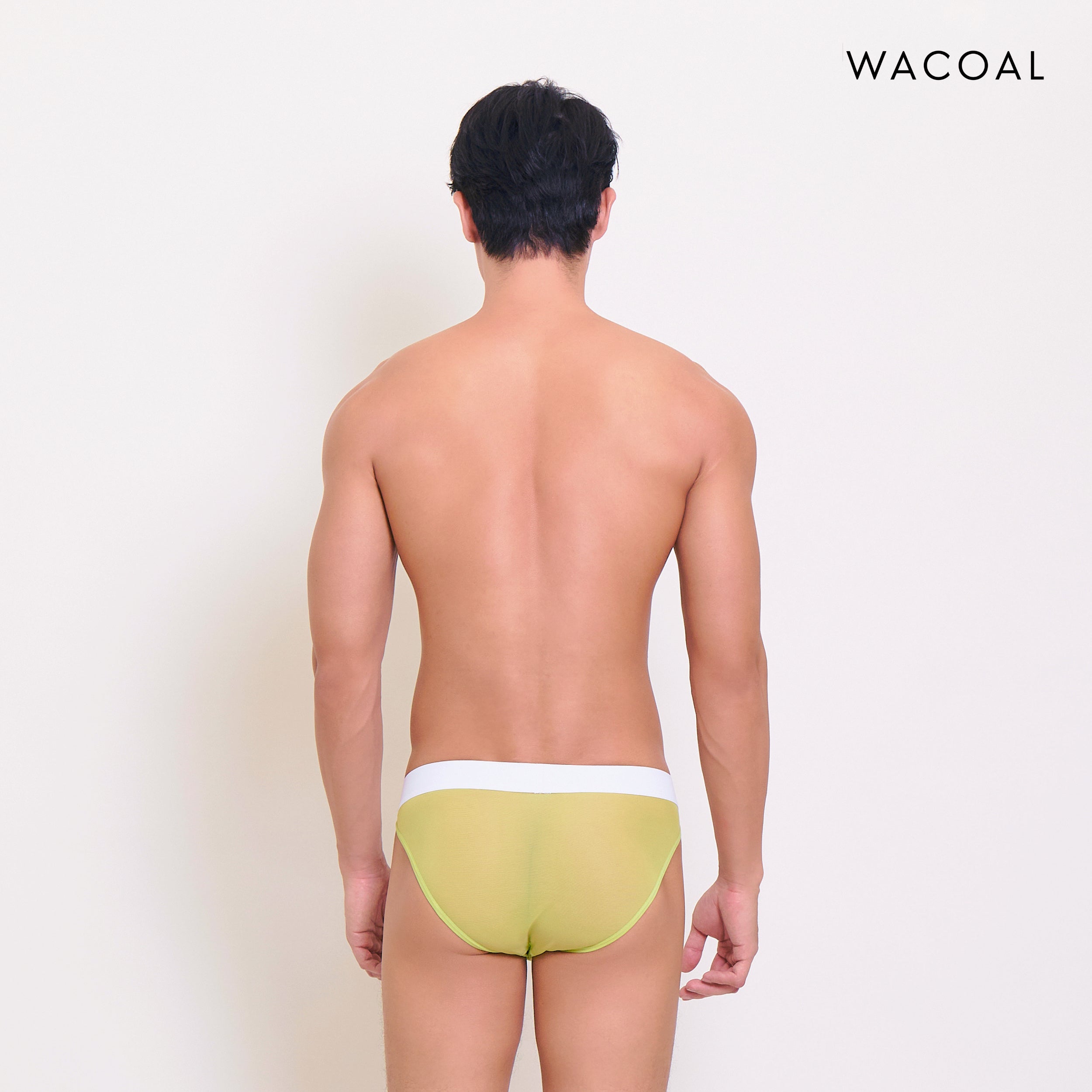 Wacoal กางเกงในผู้ชาย FASHION SEE THROUGH (high-cut lace briefs) รุ่น WXU304 สี เขียวเมล่อน (ME)