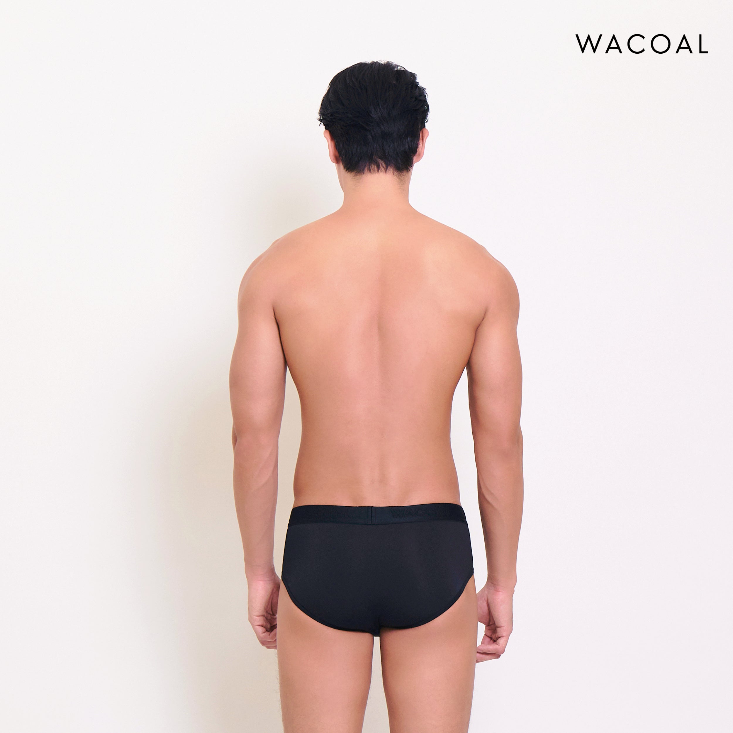 Wacoal กางเกงในผู้ชาย BAMBOO FILAGEN (BIKINI) รุ่น WXU303 สี ดำ (BL)