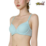 Wacoal Mood ชุดชั้นในวัยรุ่น บรามีโครง เสริมฟองน้ำ รุ่น MM1631  สีฟ้าอมเขียวอ่อน (LT)