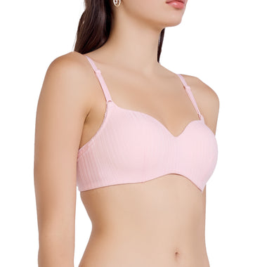 Wacoal Mood teenage underwear, non-wired bra, model MM1F18, carnation pink (CP)