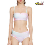Wacoal Mood Summer Smoothie Bra, non-wired strapless bra, model MM1H46 (paired with panties, model MUMH46), pink (LS)
