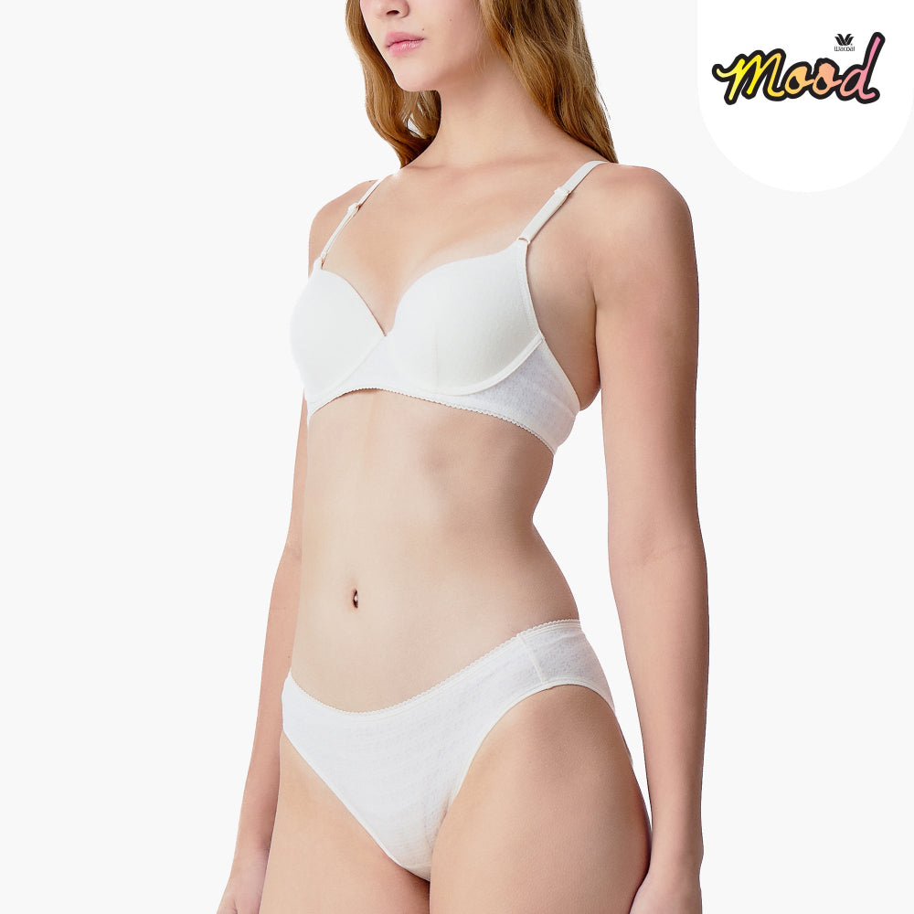 Wacoal Mood เสื้อชั้นในวัยรุ่น บรามีโครง รุ่น MM1H54 สีครีมไข่ไก่ (IV)