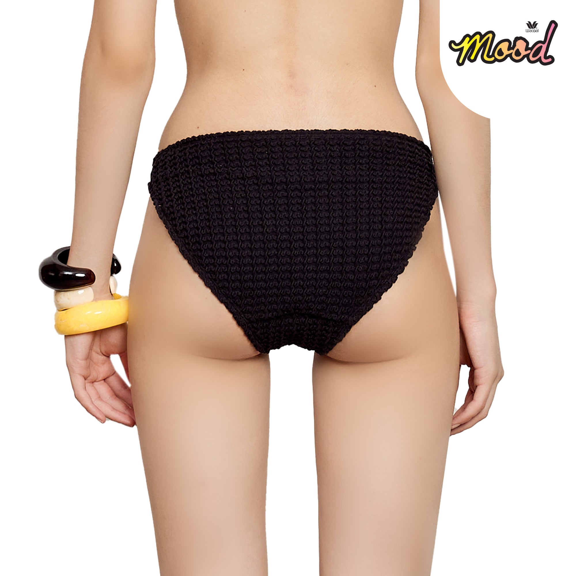 Wacoal Mood Beach & Bra เสื้อว่ายน้ำ รุ่น MM1U10 (เข้าคู่ กางเกงว่ายน้ำ รุ่น MM6U10) สีดำ (BL)