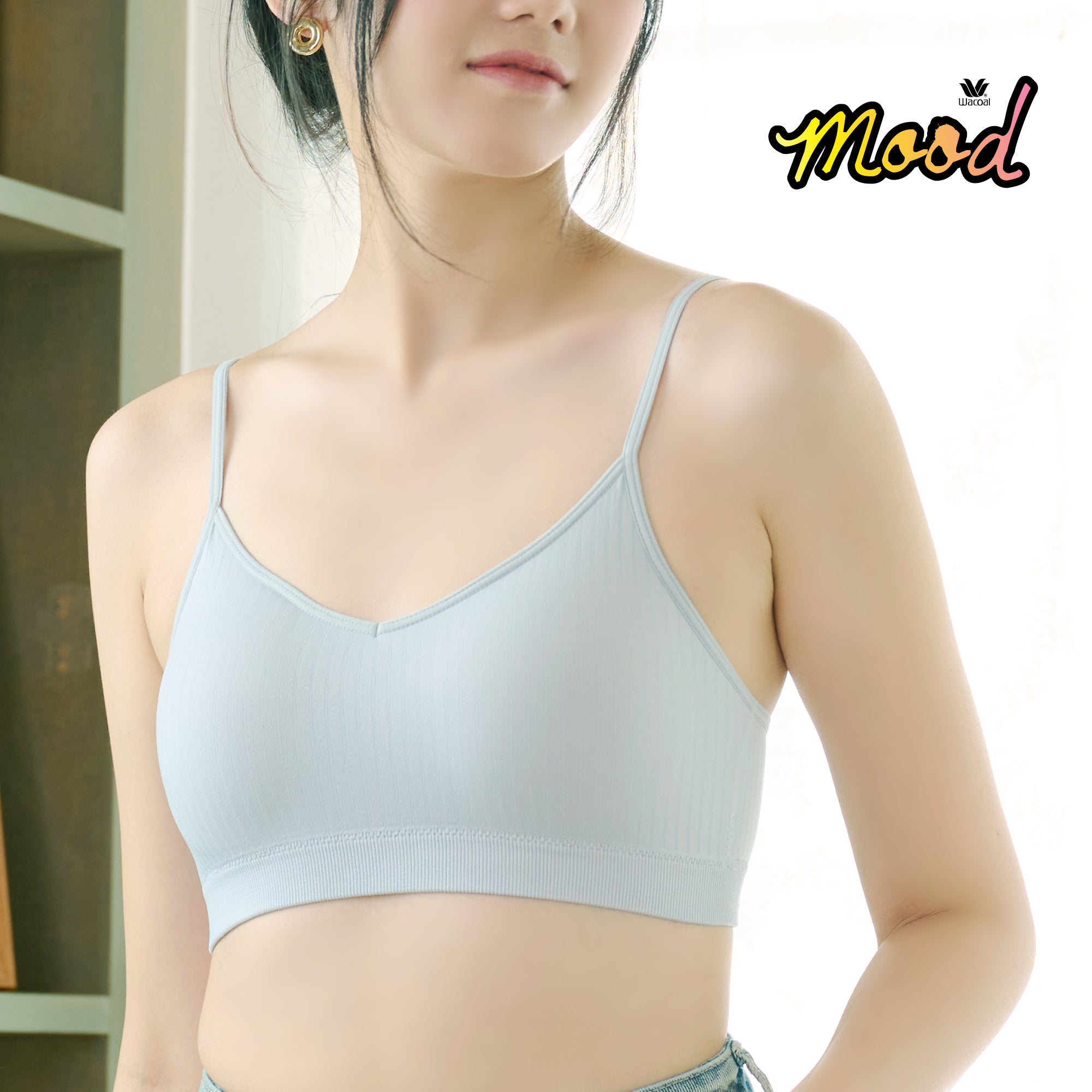 Wacoal Mood Comfy Smart Size รุ่น MM1X78 สีฟ้าอ่อน (LI)