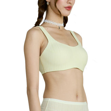 Wacoal Mood Smart Size teenage underwear, wireless bra, model MM1X89 (matching MUMX89), yellow (YE)