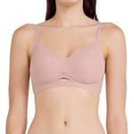 Wacoal Mood Smooth Bra, teenage underwear, seamless bra, model MM1F12, cream color (CR)