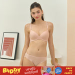 Wacoal Mood Buddy bra Smart Size ชุดชั้นในวัยรุ่น รุ่น MM1Y05 (กางเกงในเข้าคู่ รุ่น MUMY05) สีเบจ (BE)