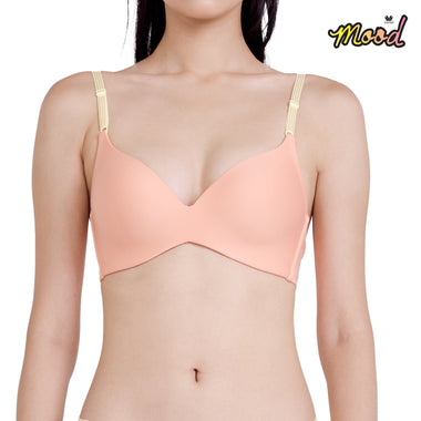 Wacoal Mood BUDDY BRA, your favorite bra, can be taken anywhere, easy to wear, easy to fold, easy to carry, model MM1Y05, black (BL)