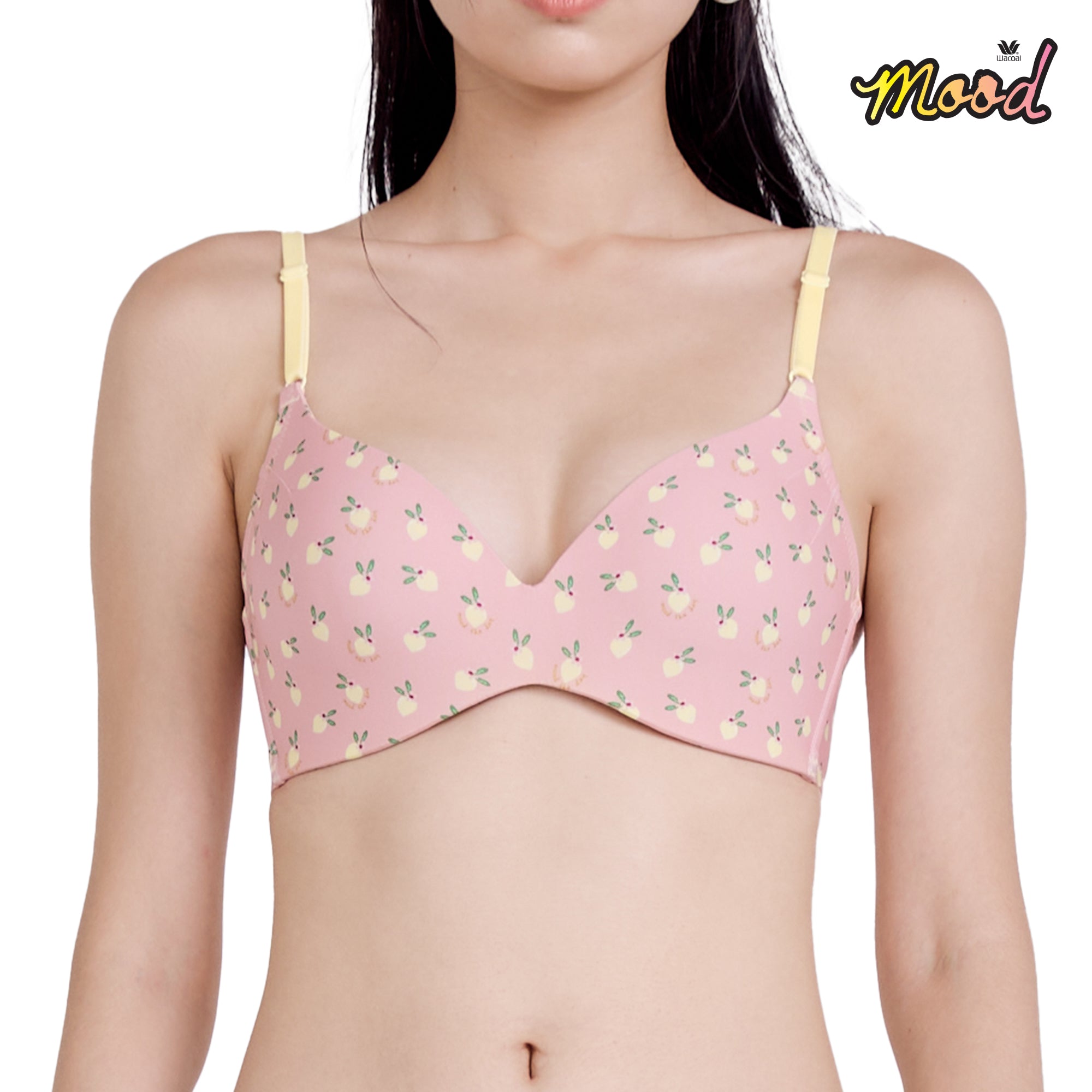 Wacoal Mood Buddy bra Smart Size ชุดชั้นในวัยรุ่น รุ่น MM1Y06 (เข้าคู่ MUMY06 ) สีชมพูอมส้ม (RO)