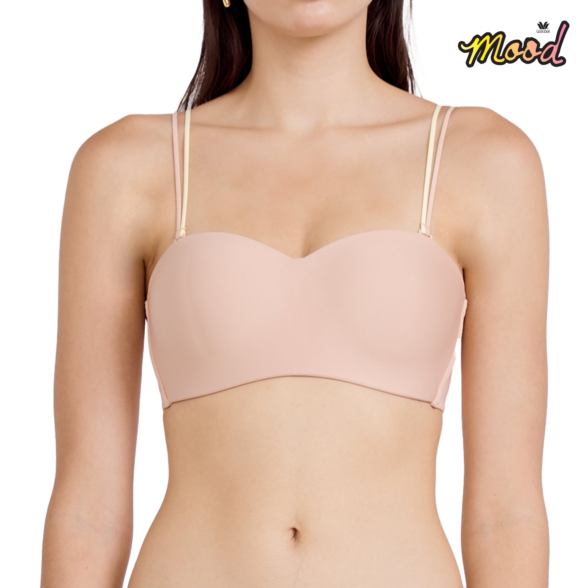 Wacoal Mood Buddy bra Smart Size ชุดชั้นในวัยรุ่น รุ่น MM1Y08 (กางเกงในเข้าคู่ รุ่น MUMY05) สีเบจ (BE)