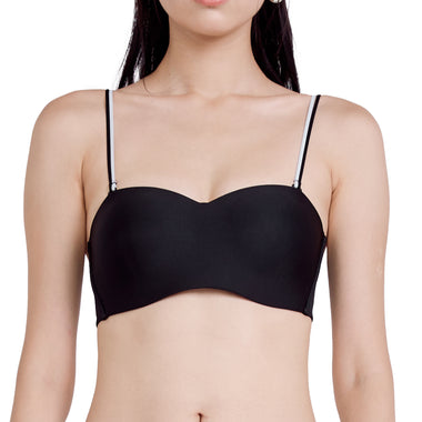 Wacoal Mood BUDDY BRA, your favorite bra, can be taken anywhere, easy to wear, easy to fold, easy to carry, model MM1Y08, black (BL)