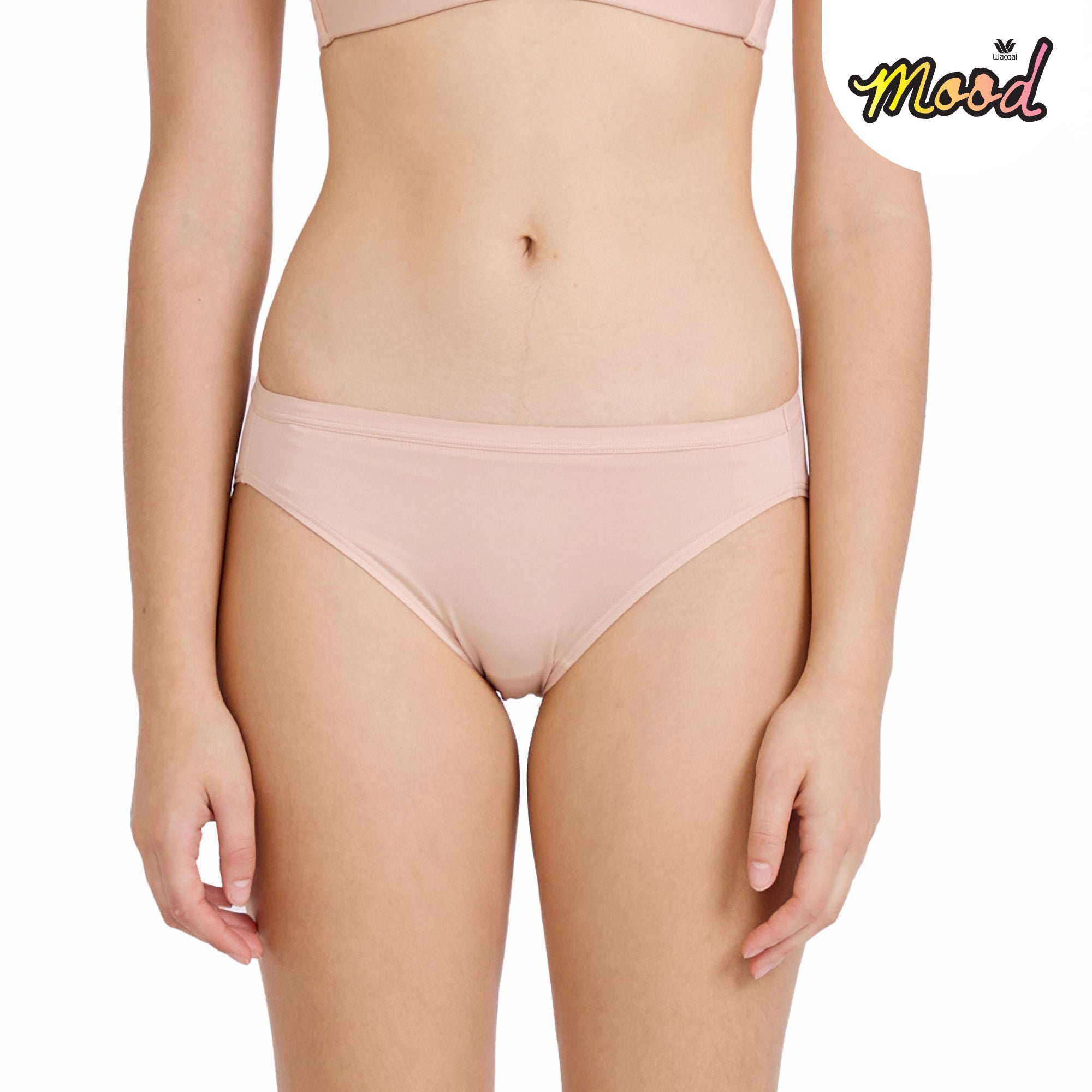 Wacoal Mood Buddy bra Smart Size ชุดชั้นในวัยรุ่น รุ่น MM1Y08 (กางเกงในเข้าคู่ รุ่น MUMY05) สีเบจ (BE)