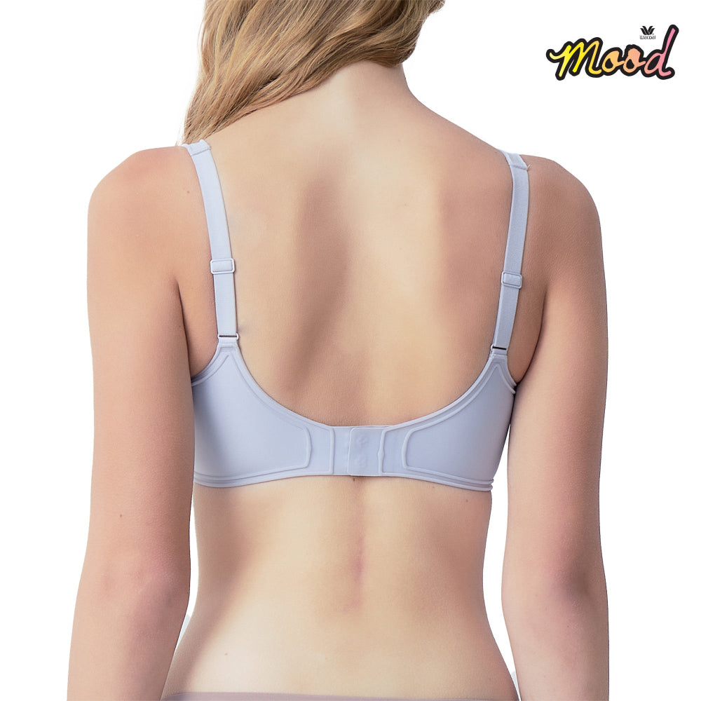 Wacoal Mood ชุดชั้นเนียน บราไร้โครง รุ่น MM1Y22 สีฟ้า (LI)