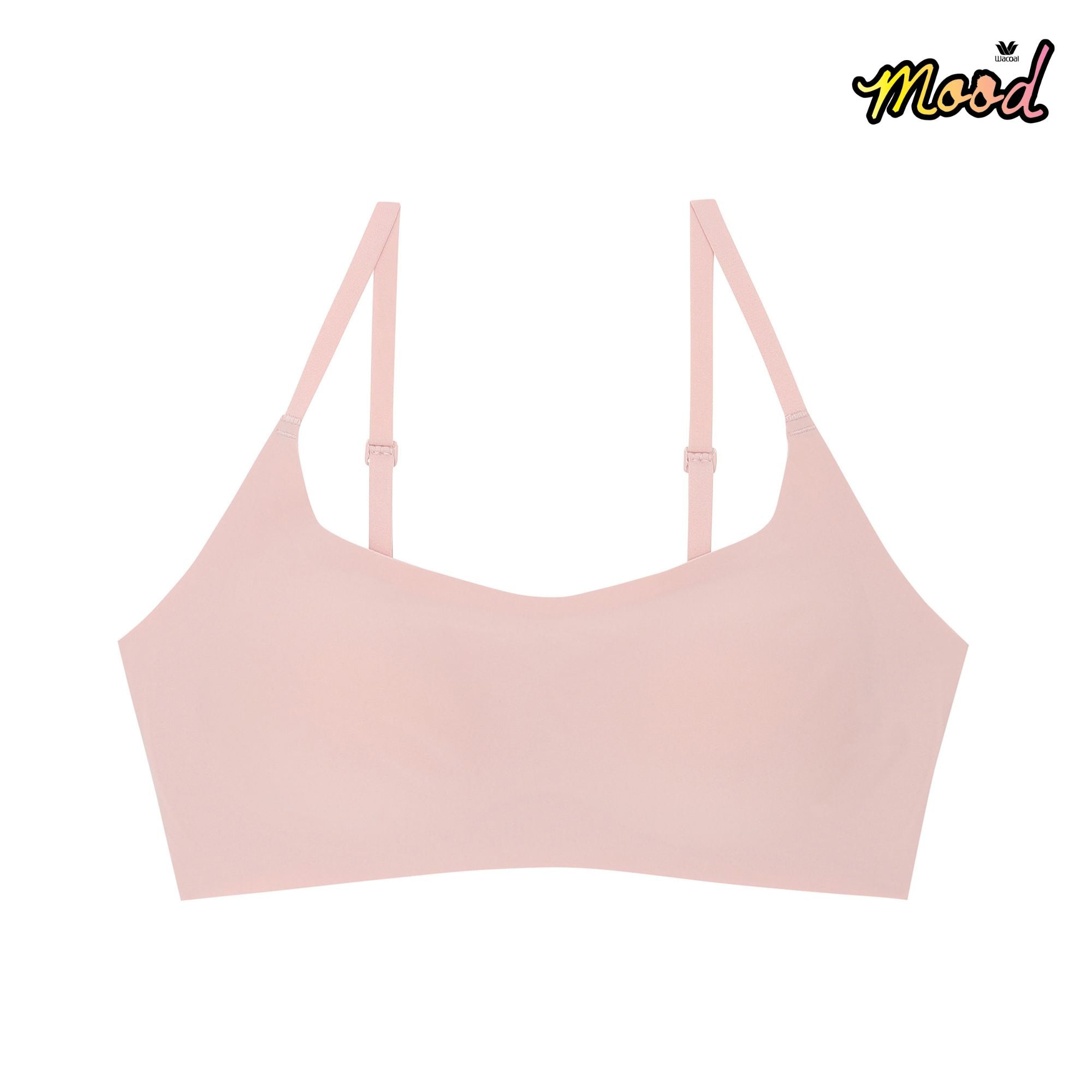 Wacoal Mood ชุดชั้นเนียน บราไร้โครง รุ่น MM1Y23 สีชมพู (PI)