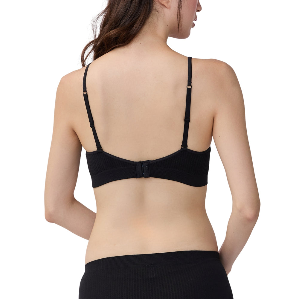 Wacoal Mood Comfy Bra ชุดชั้นในวัยรุ่น บราไร้โครง รุ่น MM1Y50 สีดำ (BL)