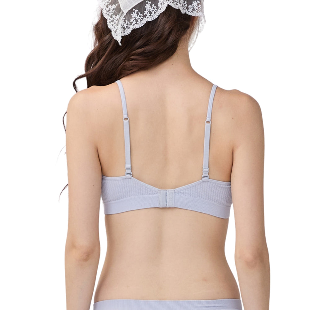 Wacoal Mood Comfy Bra ชุดชั้นในวัยรุ่น บราไร้โครง รุ่น MM1Y50 สีเทา (LI)