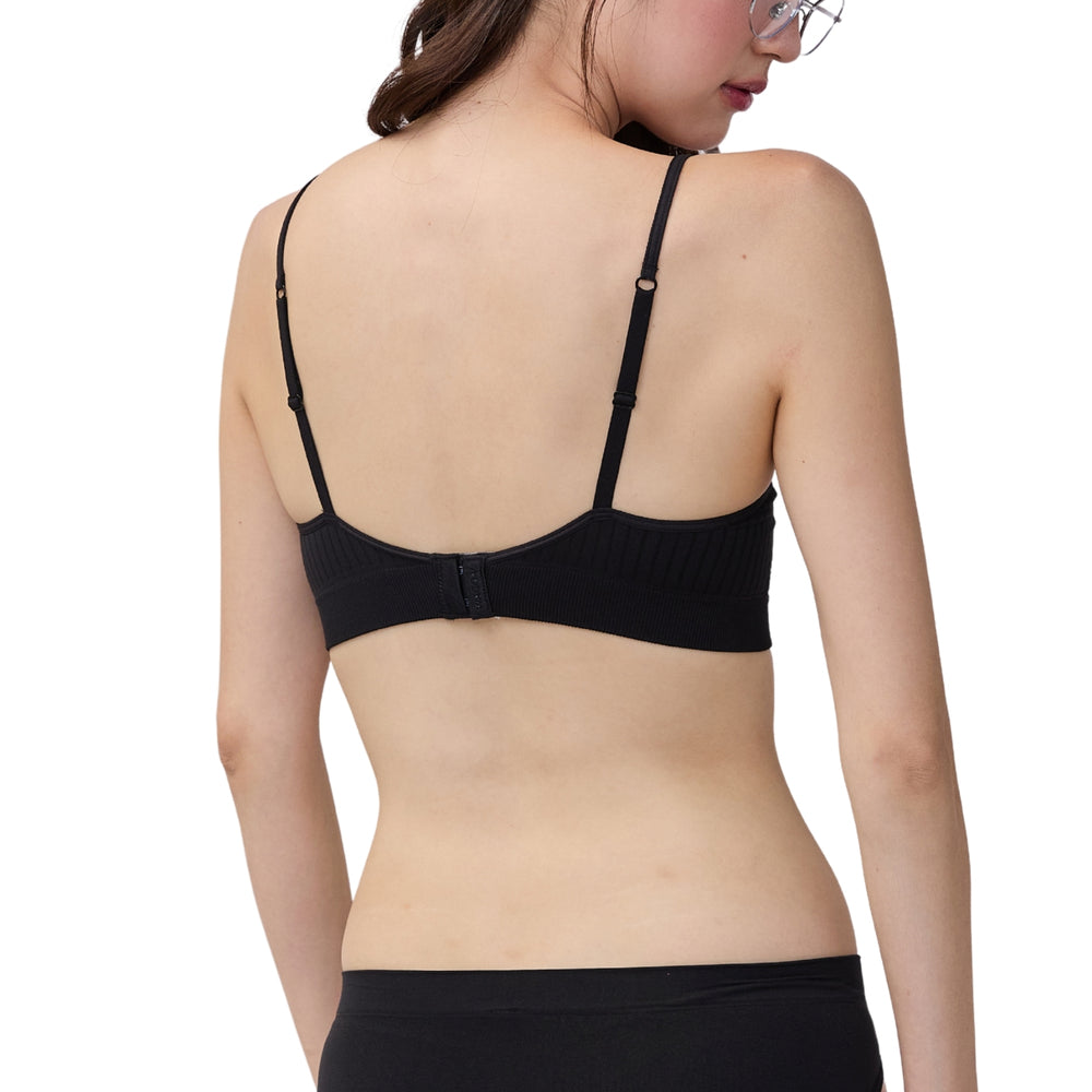 Wacoal Mood Comfy Bra ชุดชั้นในวัยรุ่น บราไร้โครง รุ่น MM1Y51 สีดำ (BL)