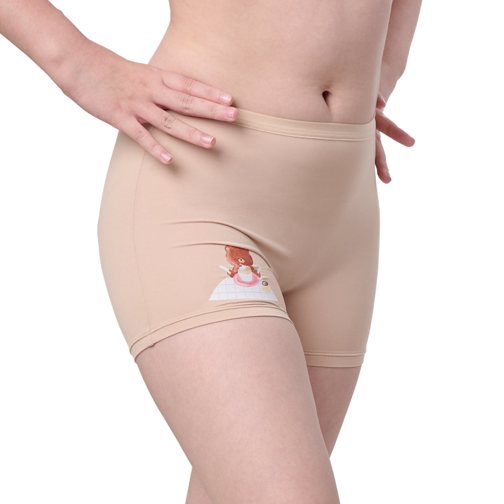 Wacoal Bloom Hot Pants กางเกงในกันโป๊ รุ่น MU6K24 สีเนื้อ (NN)