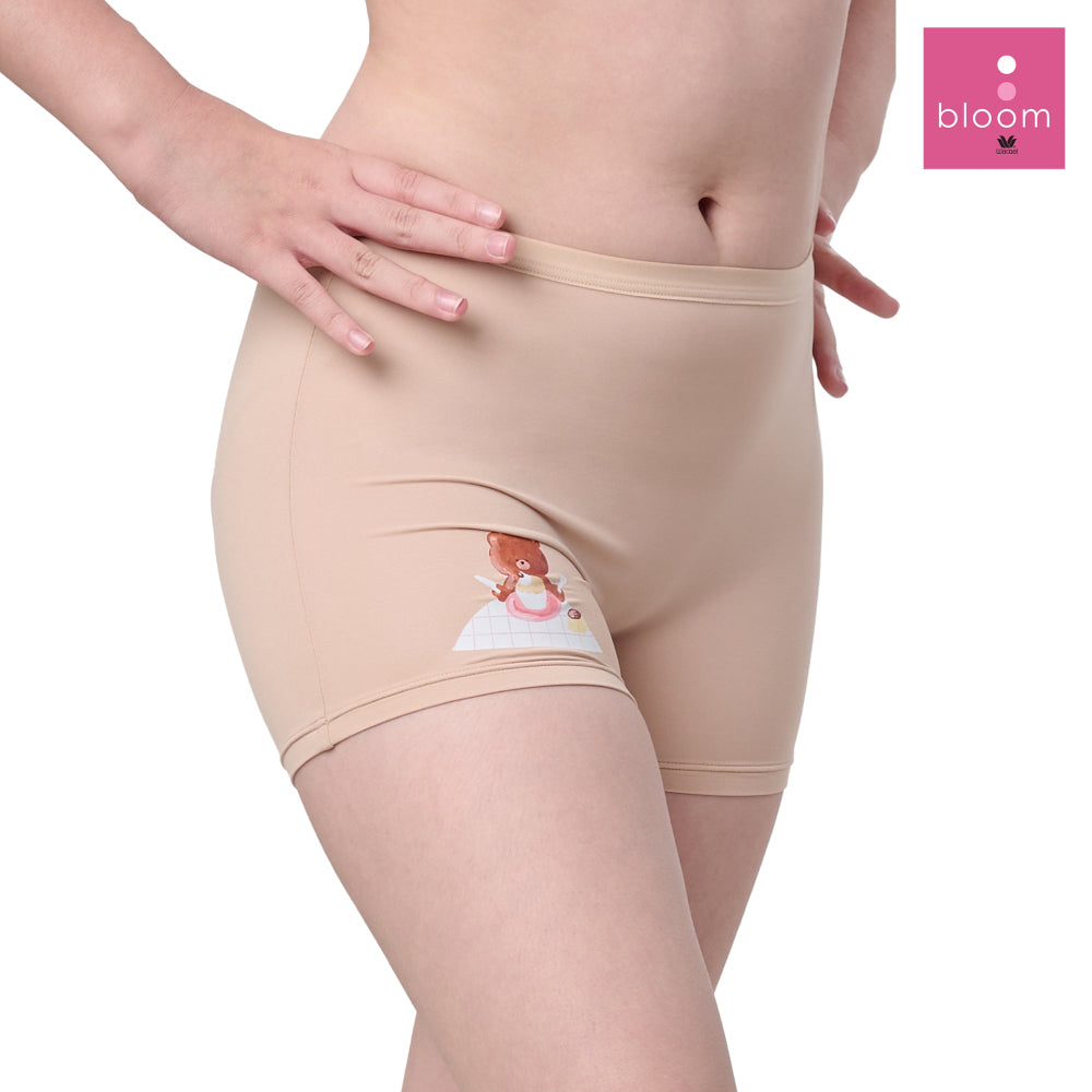 Wacoal Bloom Hot Pants กางเกงในกันโป๊ รุ่น MU6K24 สีเนื้อ (NN)