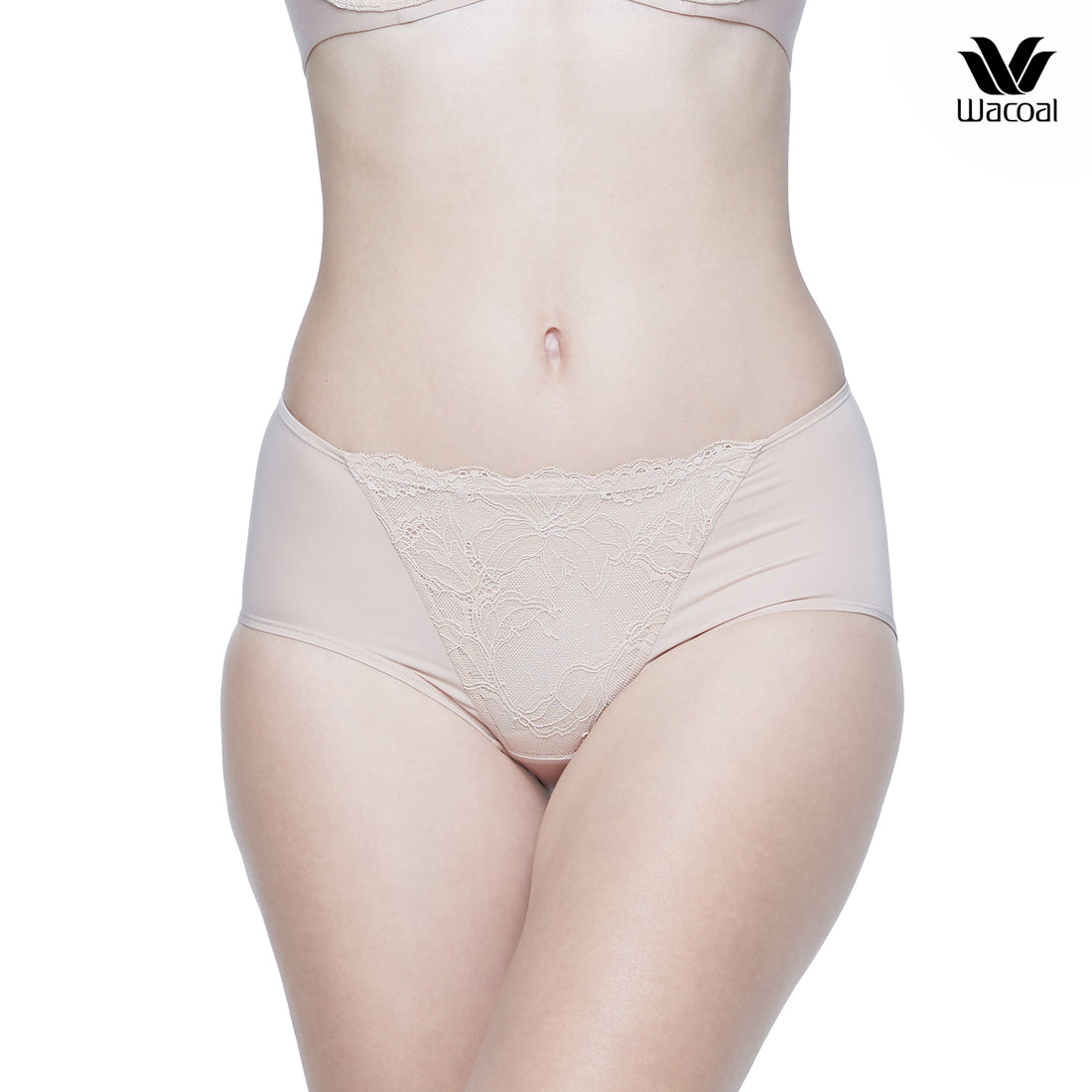 Wacoal Curve Diva, compression bra, large cup girls (bra and panties), model WB7985+MU7985, beige (BE)