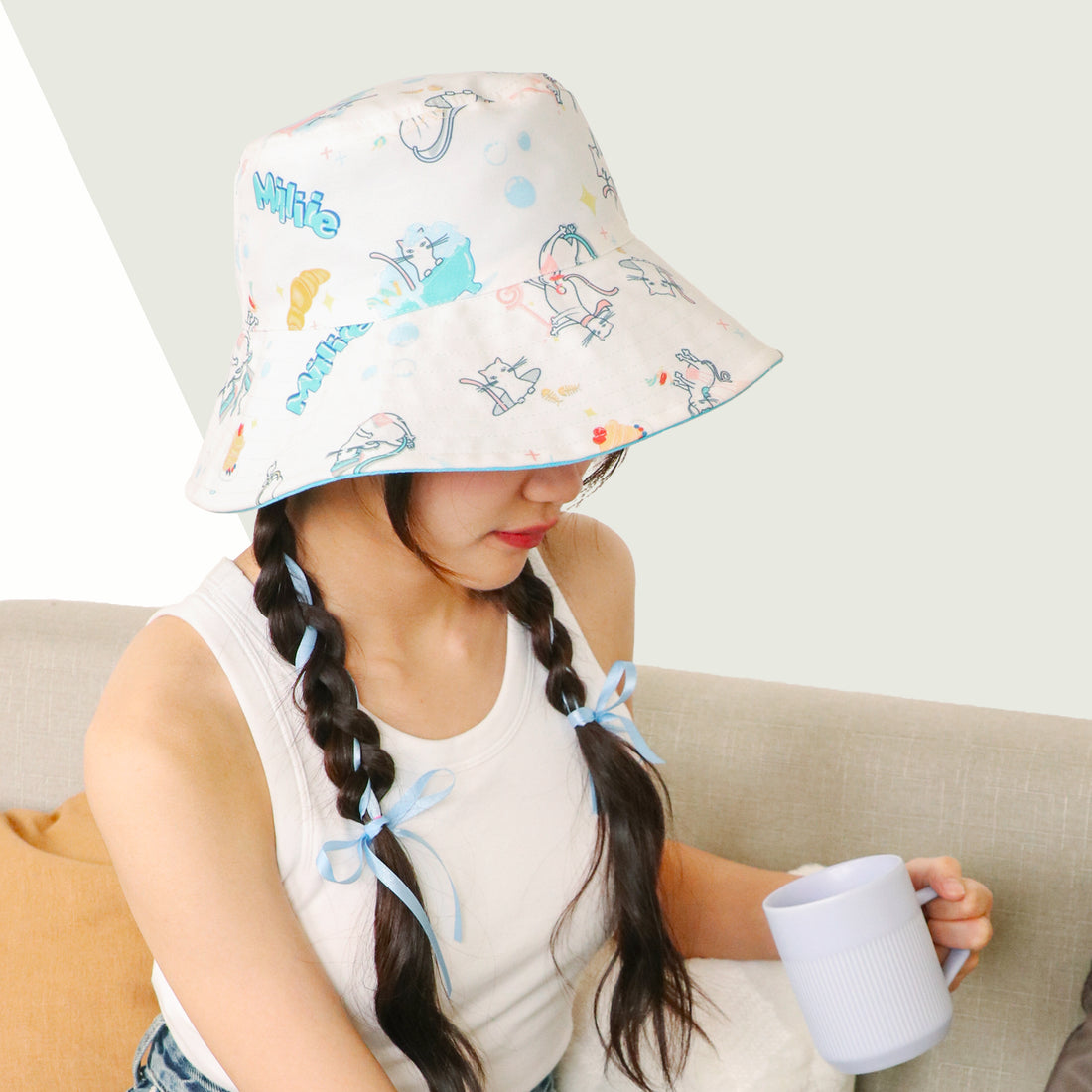 Wacoal x Millie & Friends Bucket Hat รุ่น WW1107