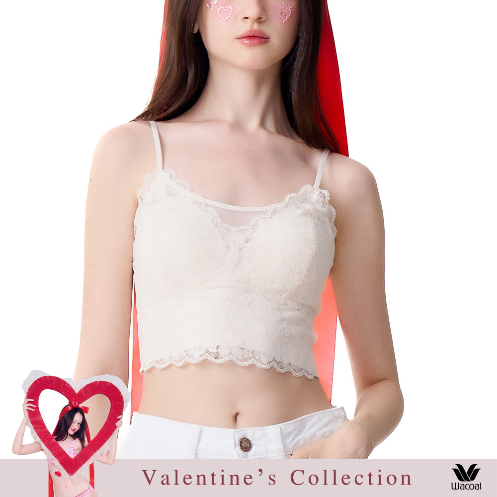 Wacoal Lingerie บราสวมหัวตกแต่งลูกไม้ รุ่น WH4A11 สีเบจ (BE)