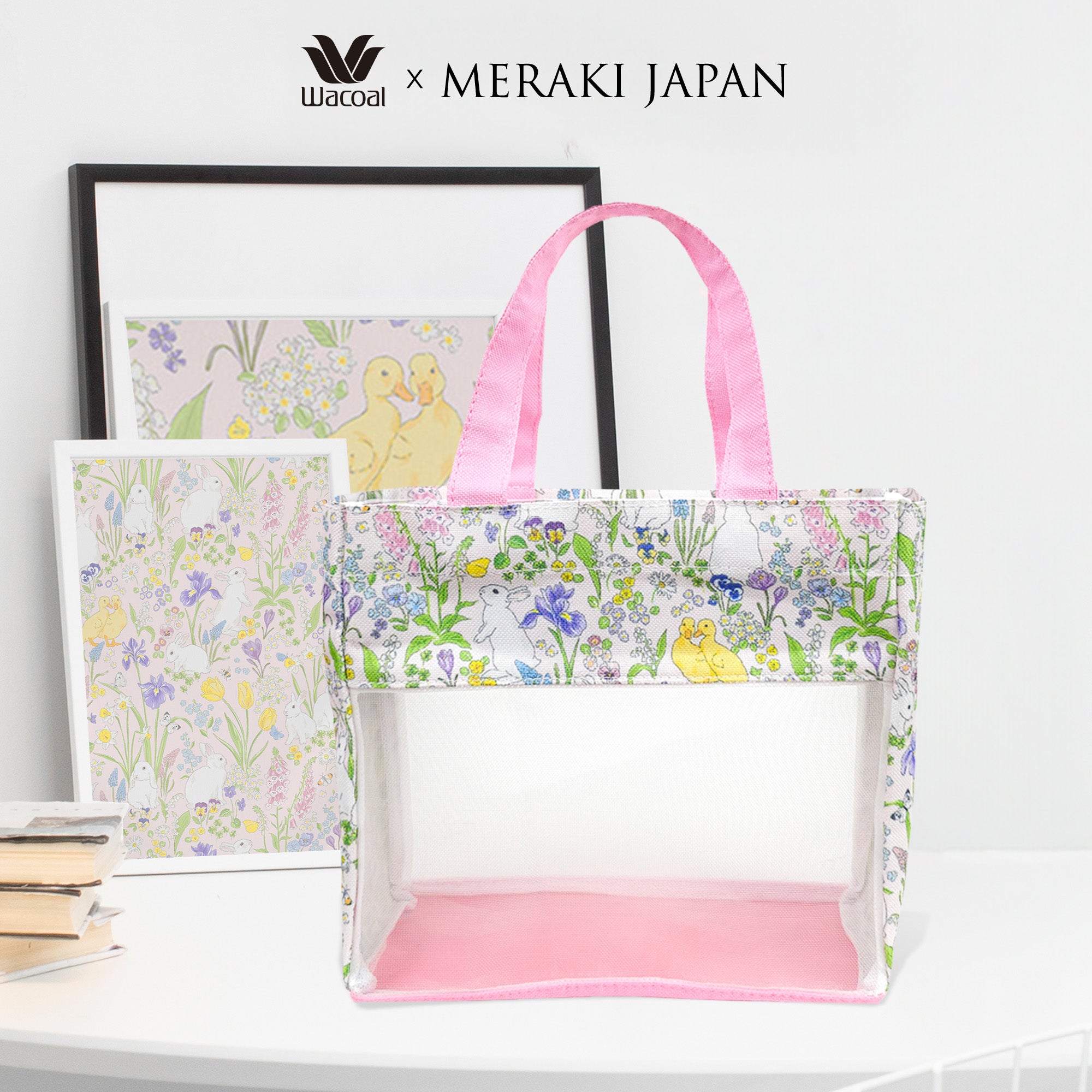 Wacoal x Meraki Japan Handbag กระเป๋าถือ รุ่น WW160400PI  PI (สีชมพู)