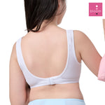 Wacoal Bloom Step 3 children's underwear Children's underwire bras, pack of 2, plain, model WB1P02, white (WH)