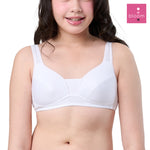 Wacoal Bloom Step 3 children's underwear Children's underwire bra, sporty design, model WB1Y01, white (WH)