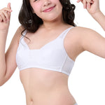 Wacoal Bloom Step 3 children's underwear Children's underwire bra, sporty design, model WB1Y01, white (WH)