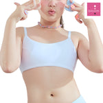 Wacoal Bloom Step 3 Children's Underwear, Non-wired Children's Bra, Plain Model WB1Y08, White (WH)