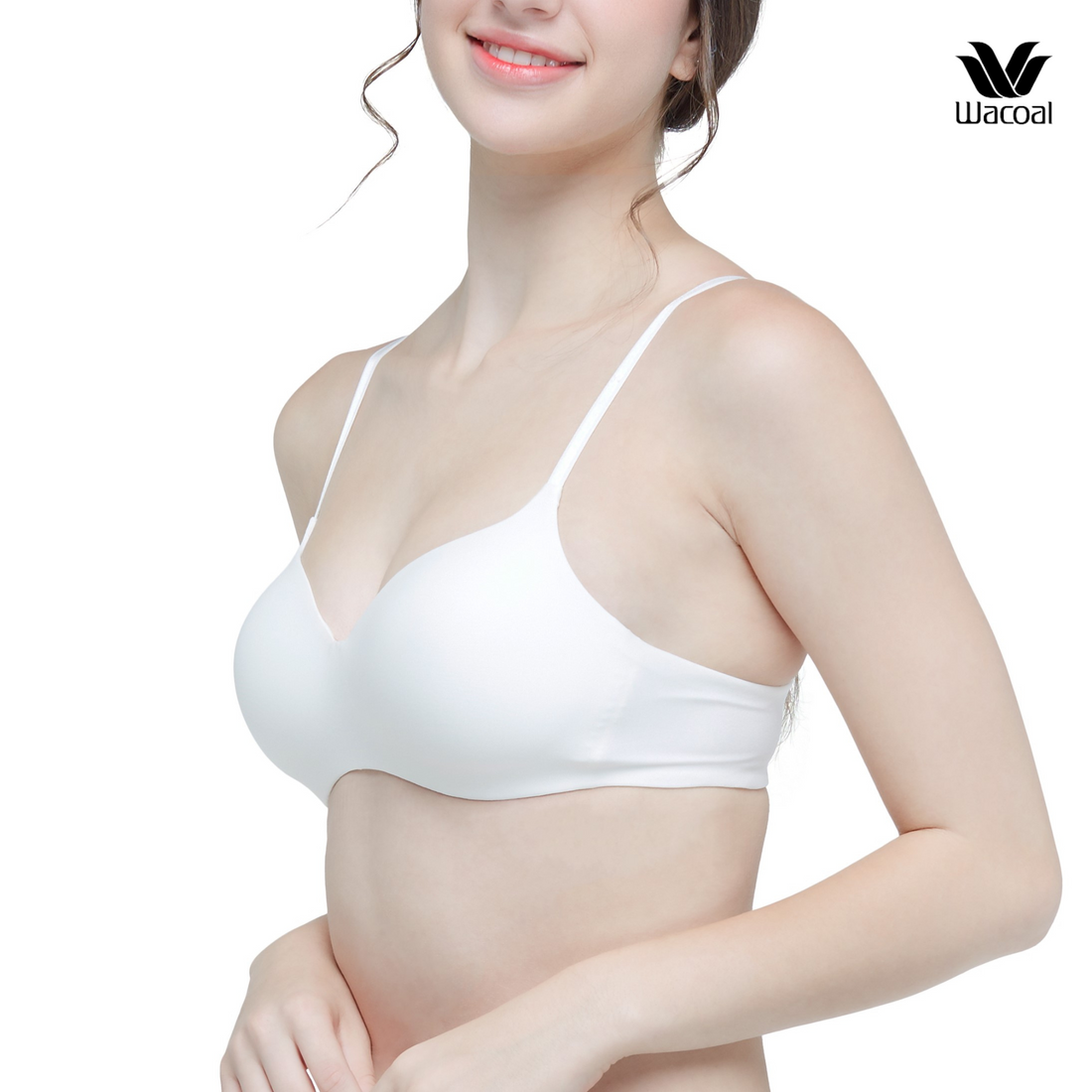 Wacoal Wireless Bra, wireless bra, soft and comfortable, model WB3A14, cream color (CR)