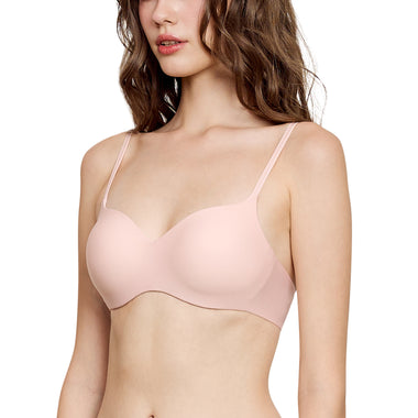 Wacoal Wireless Bra บราไร้โครง นุ่มสบาย รุ่น WB3A14 (เข้าคู่ MUP200 ) สีชมพู (LP)