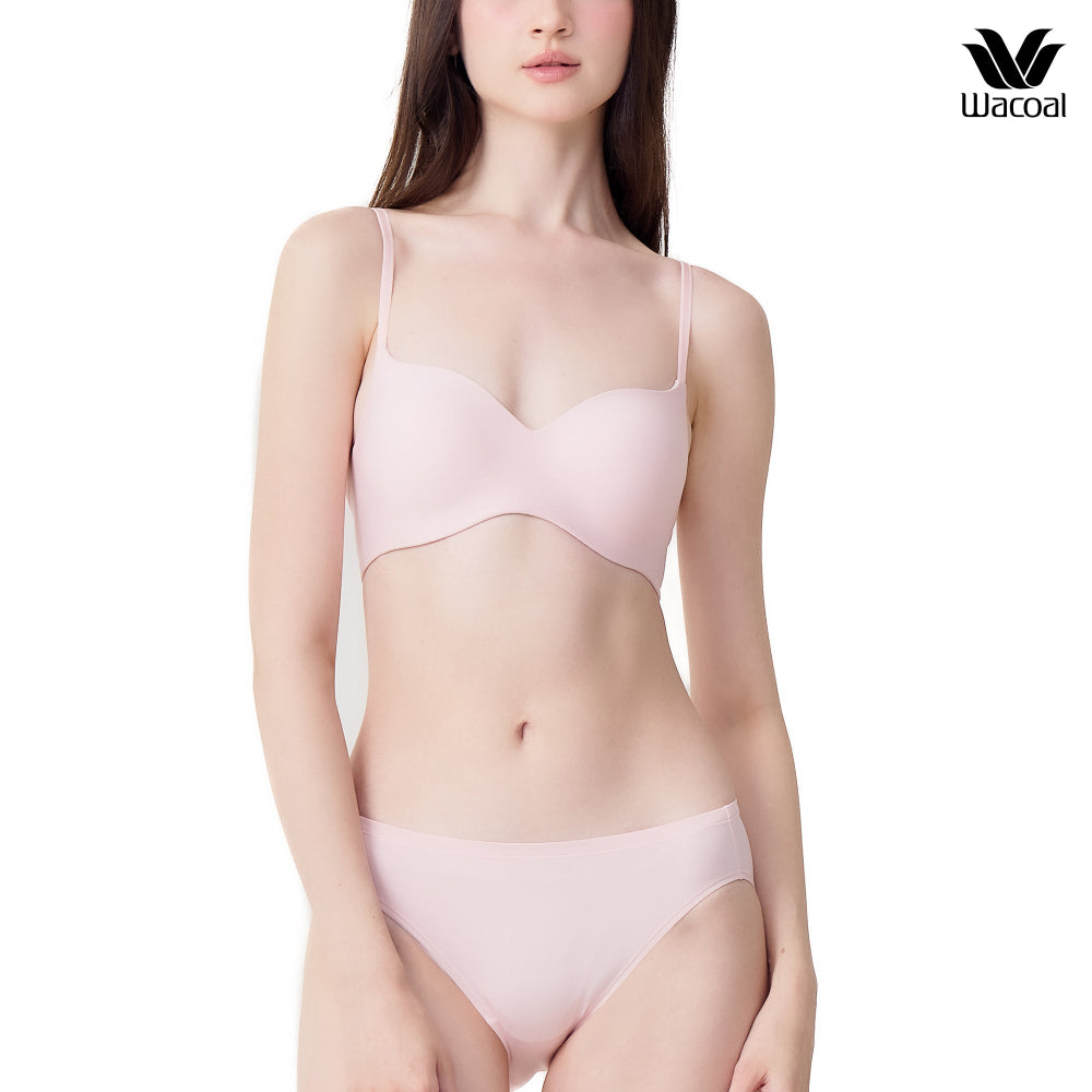 Wacoal บราไร้โครง ที่สุดของความสบาย The Best of Wacoal รุ่น WB3A14 สีชมพูอ่อนอมส้ม (SG)