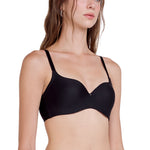 Wacoal Wireless Push Up Bra บราไร้โครงวาโก้ รุ่น WB3E14 สีดำ (BL)