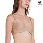 Wacoal Wireless Push Up Bra, Wacoal wireless bra, model WB3E14, Ovaltine color (OT)
