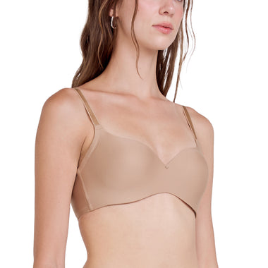 Wacoal Wireless Push Up Bra บราไร้โครงวาโก้ รุ่น WB3E14 สีโอวัลติน (OT)