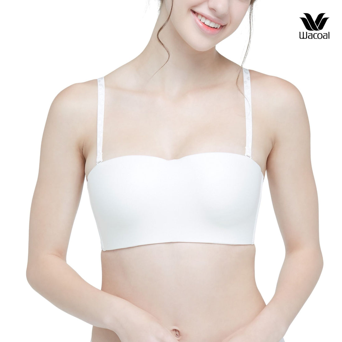 Wacoal Wireless Bra Wacoal Strapless Bra Model WB3X26 Cream Color (CR)