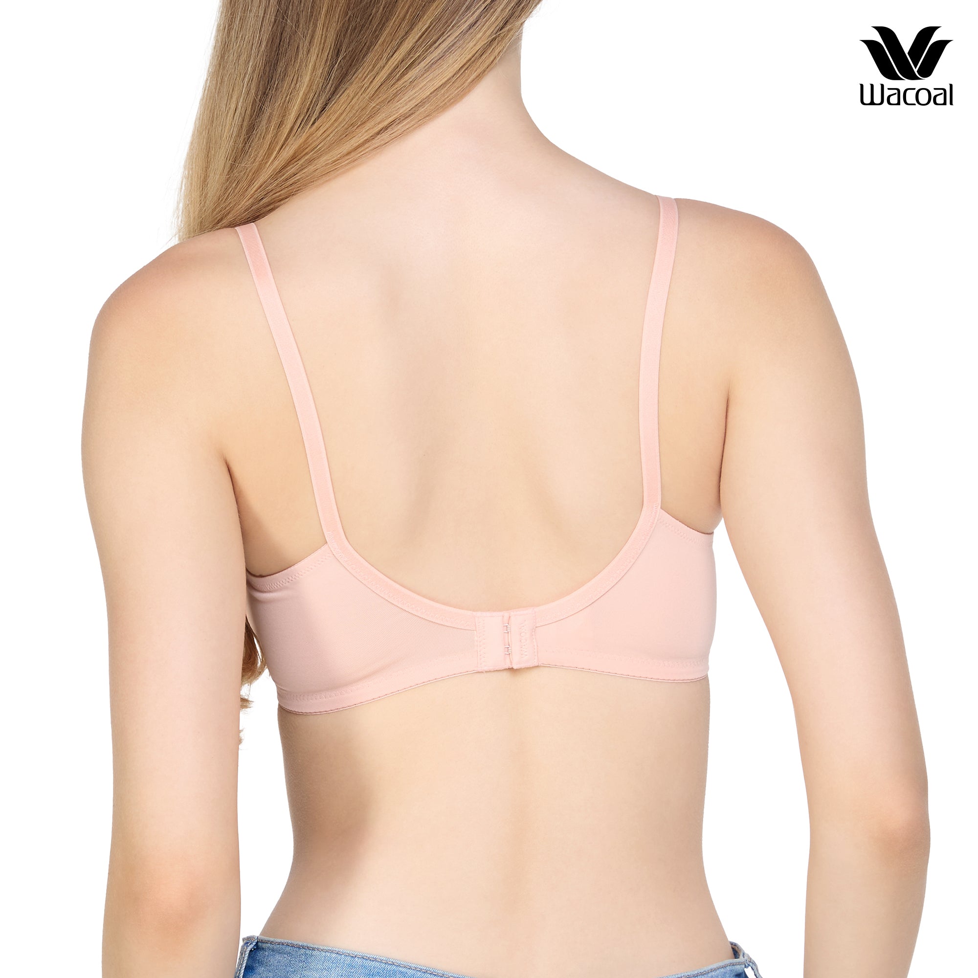 Wacoal Surprise Comfort Bra บราไร้โครง ฟองน้ำบาง 8 มิล นุ่มสบาย รุ่น WB3X96 สีเนื้ออมส้ม (SP)