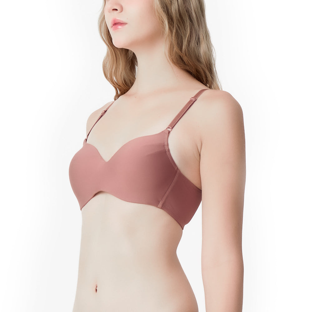 Wacoal Surprise Comfort Bra เสื้อชั้นในไร้โครง รุ่น WB3X96 สีน้ำตาล (BN)